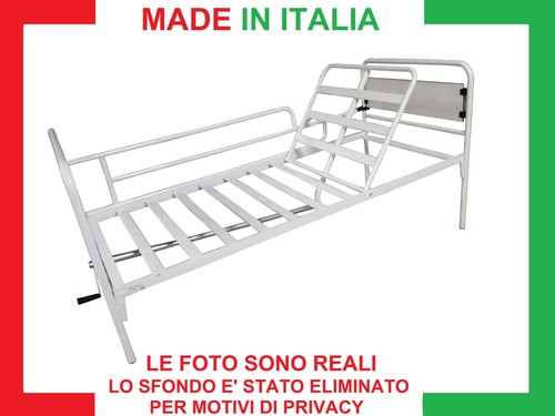 Letto degenza con schienale - letto,